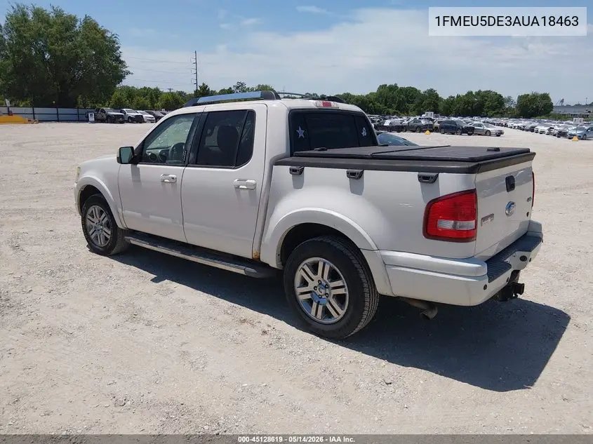 2010 Ford Explorer Sport Trac Limited VIN: 1FMEU5DE3AUA18463 Lot: 45128619