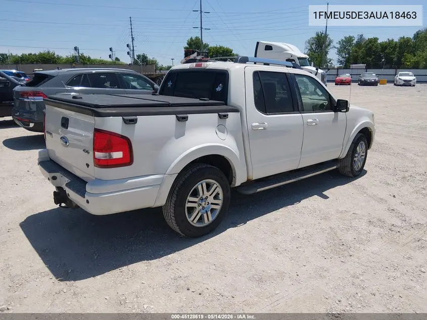 2010 Ford Explorer Sport Trac Limited VIN: 1FMEU5DE3AUA18463 Lot: 45128619