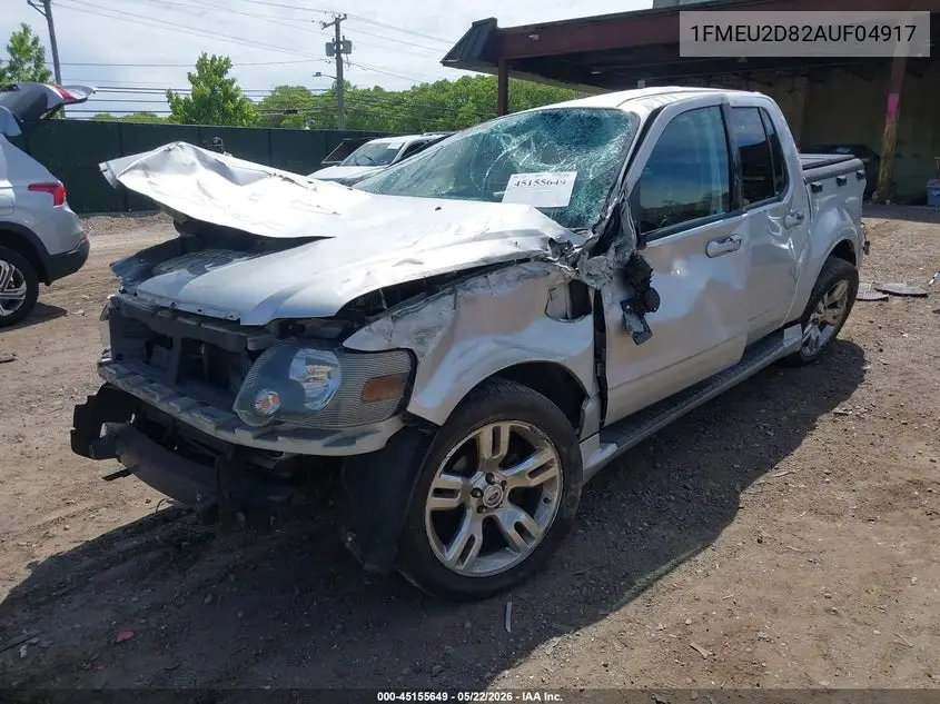 2010 Ford Explorer Sport Trac Limited VIN: 1FMEU2D82AUF04917 Lot: 45155649