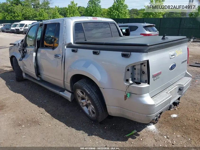 2010 Ford Explorer Sport Trac Limited VIN: 1FMEU2D82AUF04917 Lot: 45155649