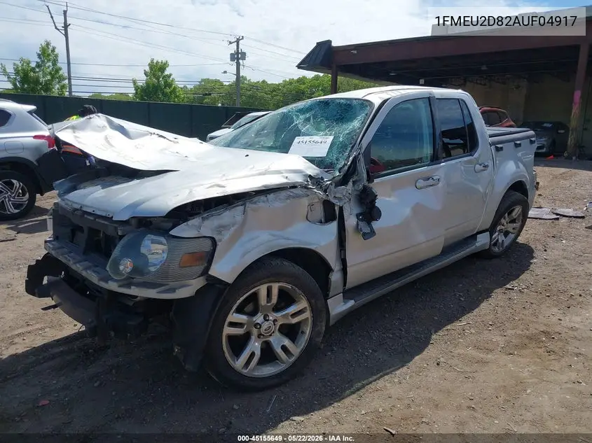 2010 Ford Explorer Sport Trac Limited VIN: 1FMEU2D82AUF04917 Lot: 45155649