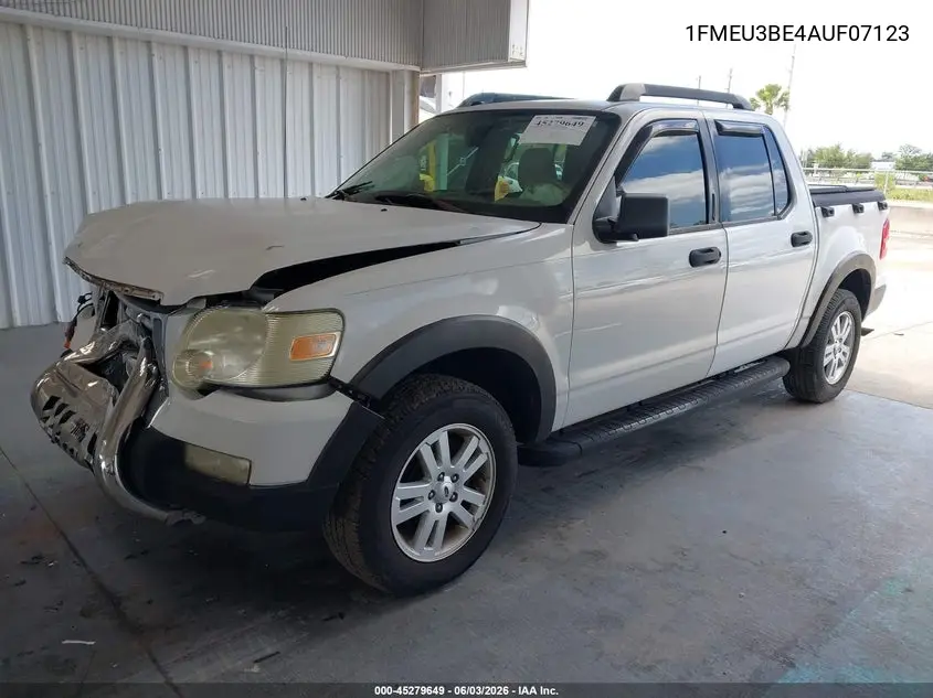 2010 Ford Explorer Sport Trac Xlt VIN: 1FMEU3BE4AUF07123 Lot: 45279649