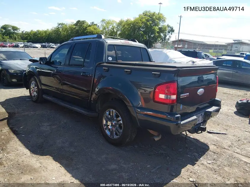 2010 Ford Explorer Sport Trac Limited VIN: 1FMEU3DE8AUA49714 Lot: 45377495