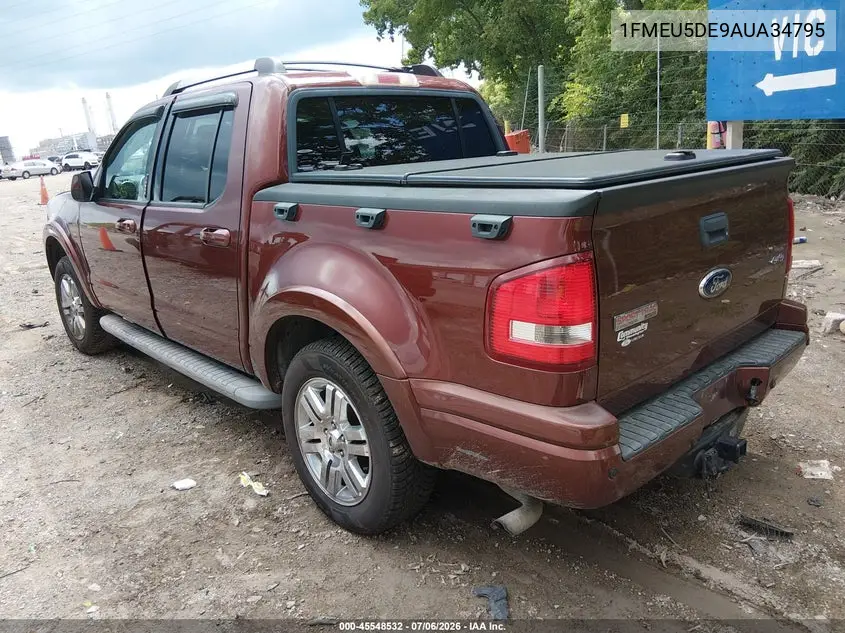2010 Ford Explorer Sport Trac Limited VIN: 1FMEU5DE9AUA34795 Lot: 45548532