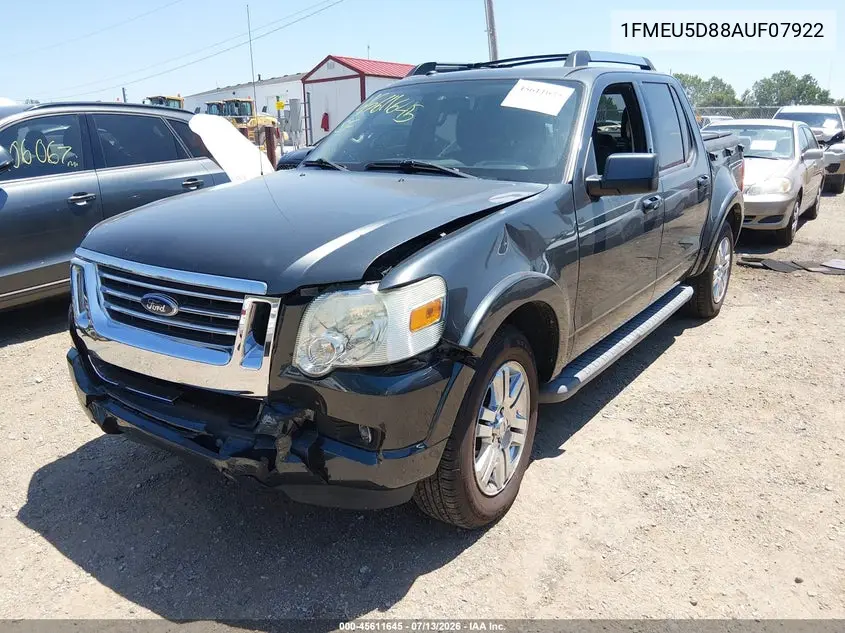 2010 Ford Explorer Sport Trac Limited VIN: 1FMEU5D88AUF07922 Lot: 45611645