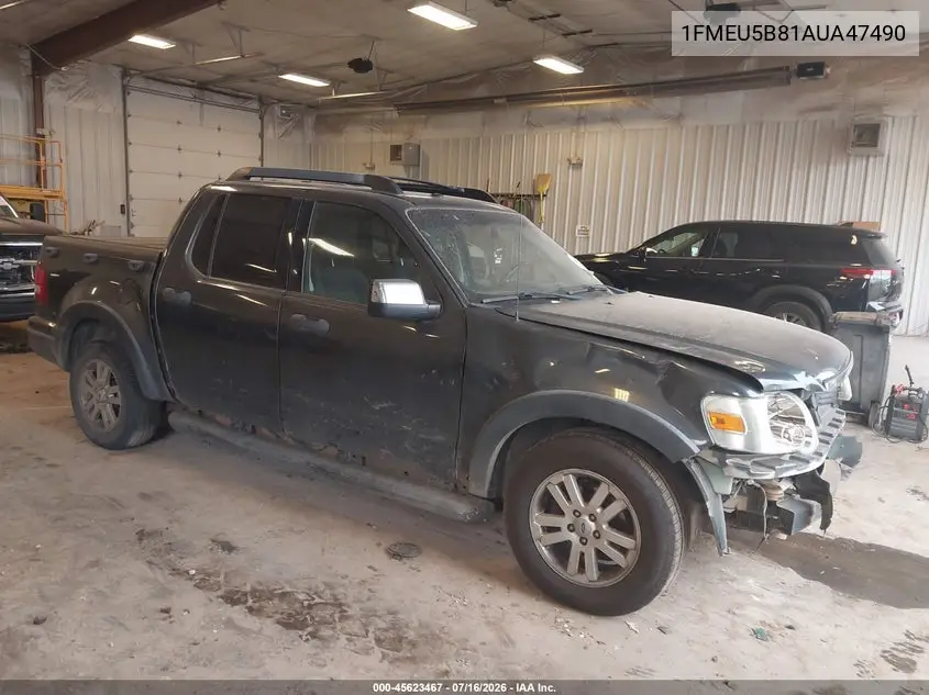 2010 Ford Explorer Sport Trac Xlt VIN: 1FMEU5B81AUA47490 Lot: 45623467
