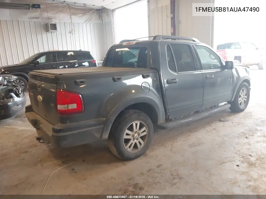 2010 Ford Explorer Sport Trac Xlt VIN: 1FMEU5B81AUA47490 Lot: 45623467