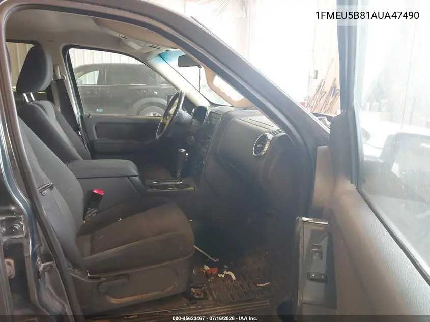 2010 Ford Explorer Sport Trac Xlt VIN: 1FMEU5B81AUA47490 Lot: 45623467