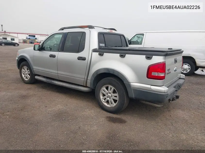 2010 Ford Explorer Sport Trac Xlt VIN: 1FMEU5BE4AUA02226 Lot: 45628916