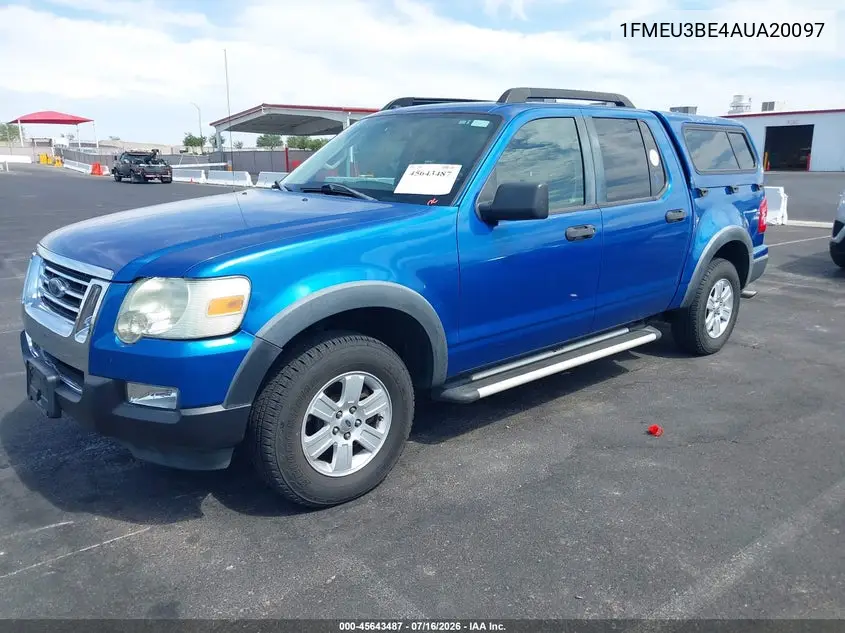 2010 Ford Explorer Sport Trac Xlt VIN: 1FMEU3BE4AUA20097 Lot: 45643487