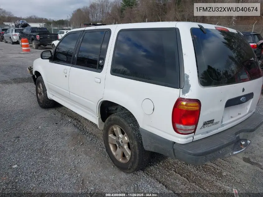 1FMZU32X2WUD40674 1998 Ford Explorer Eddie Bauer/Limited/Xl/Xlt