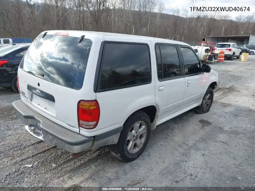 1FMZU32X2WUD40674 1998 Ford Explorer Eddie Bauer/Limited/Xl/Xlt