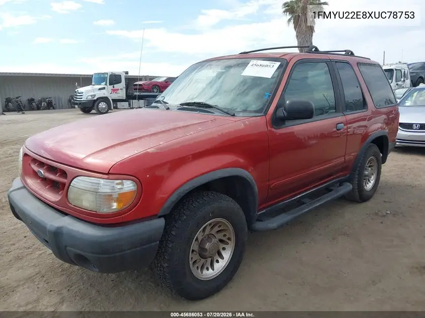 1999 Ford Explorer Sport VIN: 1FMYU22E8XUC78753 Lot: 45686053