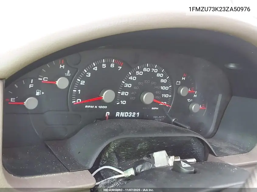 1FMZU73K23ZA50976 2003 Ford Explorer Nbx/Xlt