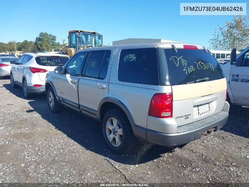 1FMZU73E04UB62426 2004 Ford Explorer Nbx/Xlt