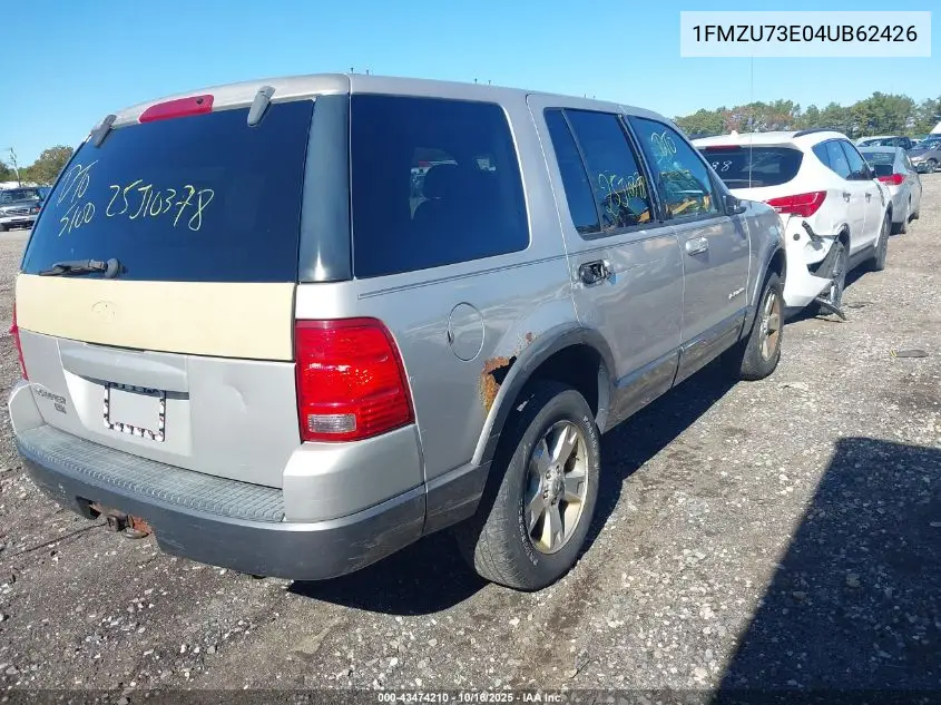 1FMZU73E04UB62426 2004 Ford Explorer Nbx/Xlt