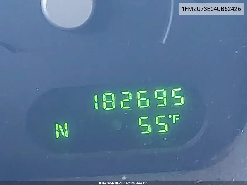 1FMZU73E04UB62426 2004 Ford Explorer Nbx/Xlt
