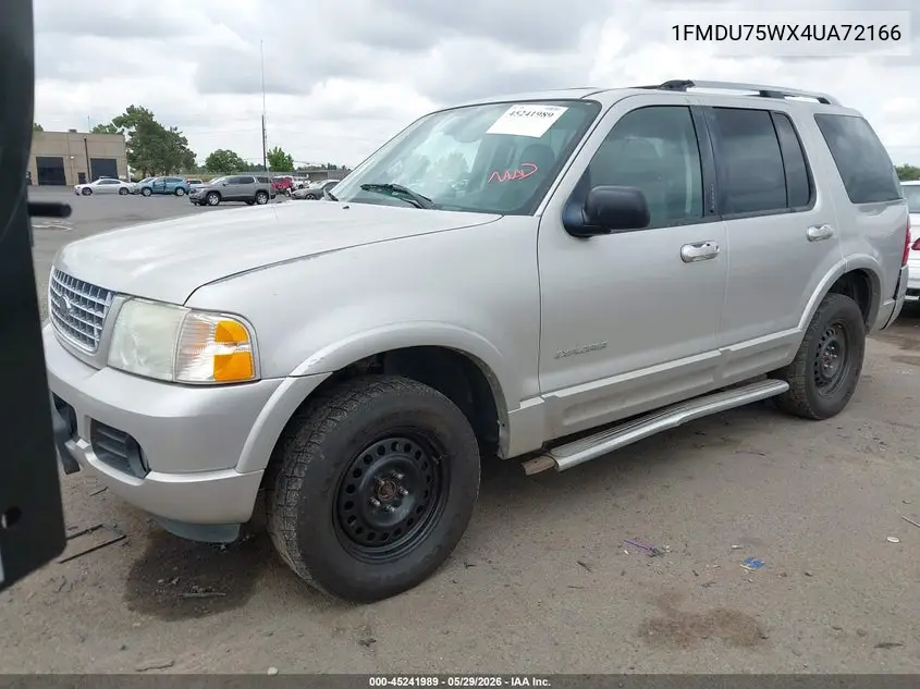 2004 Ford Explorer Limited VIN: 1FMDU75WX4UA72166 Lot: 45241989