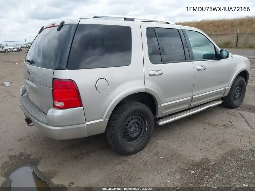 2004 Ford Explorer Limited VIN: 1FMDU75WX4UA72166 Lot: 45241989