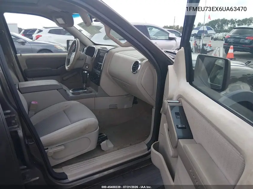 2006 Ford Explorer Xlt VIN: 1FMEU73EX6UA63470 Lot: 45488339