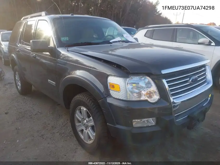 1FMEU73E07UA74298 2007 Ford Explorer Xlt