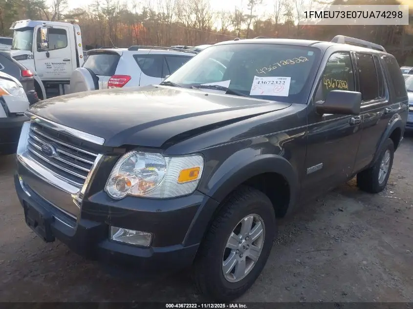 1FMEU73E07UA74298 2007 Ford Explorer Xlt
