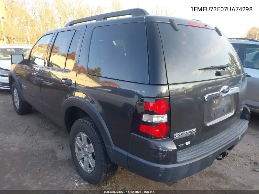 1FMEU73E07UA74298 2007 Ford Explorer Xlt