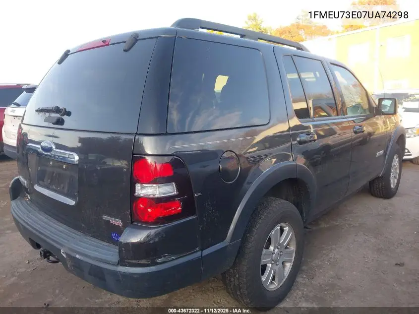 1FMEU73E07UA74298 2007 Ford Explorer Xlt