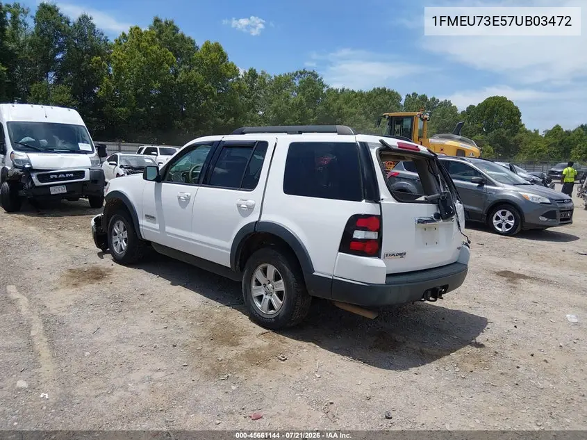 2007 Ford Explorer Xlt VIN: 1FMEU73E57UB03472 Lot: 45661144
