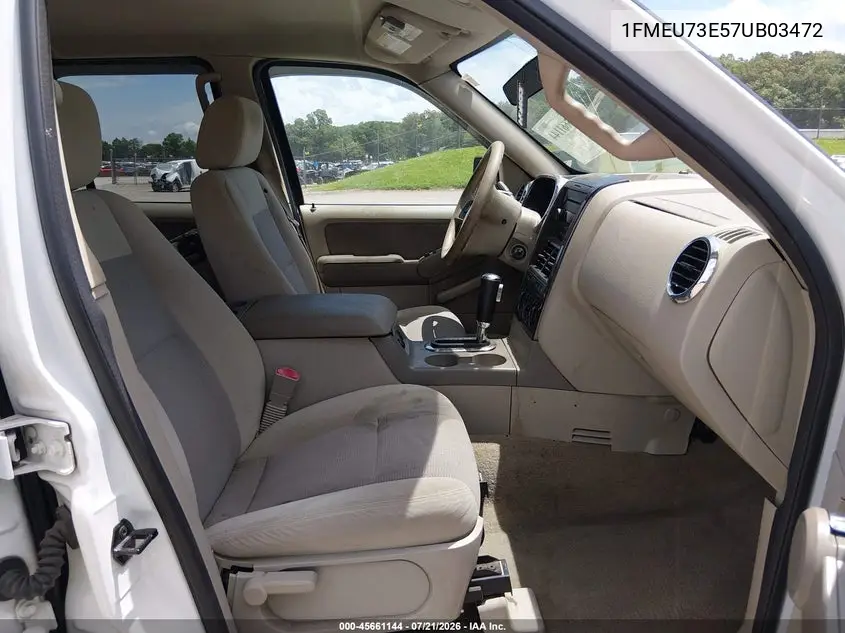 2007 Ford Explorer Xlt VIN: 1FMEU73E57UB03472 Lot: 45661144