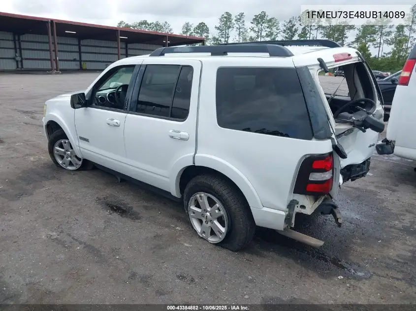 1FMEU73E48UB14089 2008 Ford Explorer Xlt