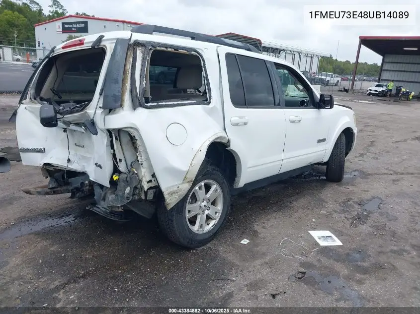 1FMEU73E48UB14089 2008 Ford Explorer Xlt