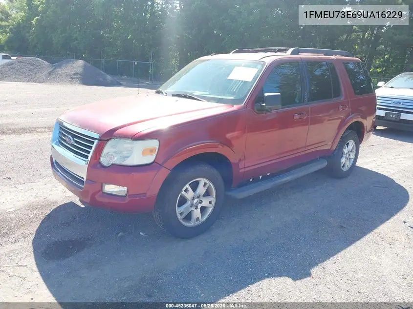 2009 Ford Explorer Xlt VIN: 1FMEU73E69UA16229 Lot: 45236047