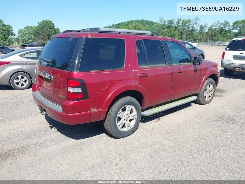 2009 Ford Explorer Xlt VIN: 1FMEU73E69UA16229 Lot: 45236047
