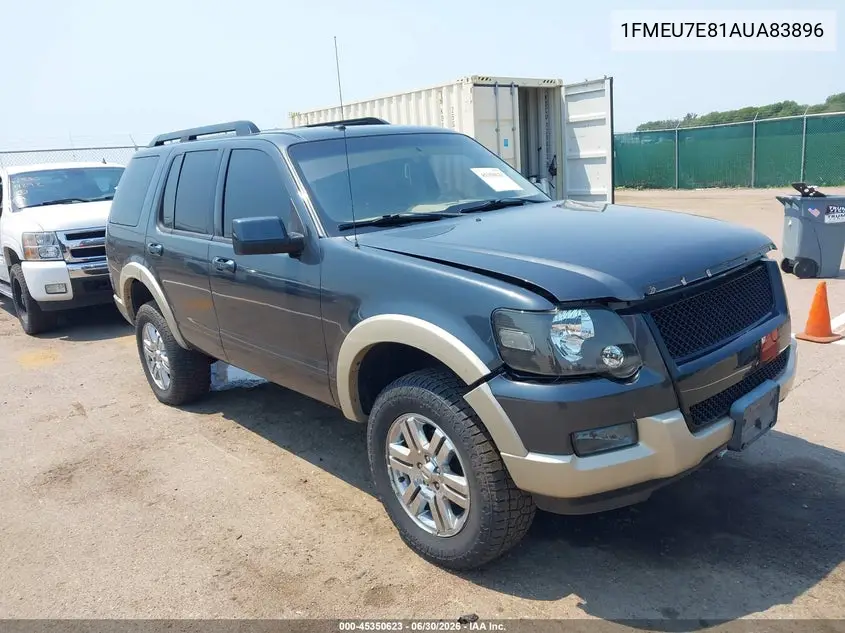 2010 Ford Explorer Eddie Bauer VIN: 1FMEU7E81AUA83896 Lot: 45350623