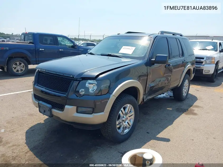 2010 Ford Explorer Eddie Bauer VIN: 1FMEU7E81AUA83896 Lot: 45350623