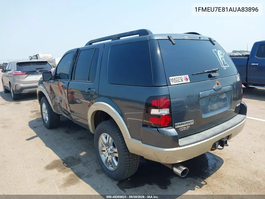 2010 Ford Explorer Eddie Bauer VIN: 1FMEU7E81AUA83896 Lot: 45350623