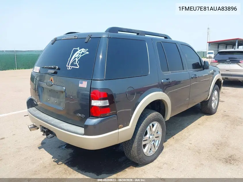 2010 Ford Explorer Eddie Bauer VIN: 1FMEU7E81AUA83896 Lot: 45350623