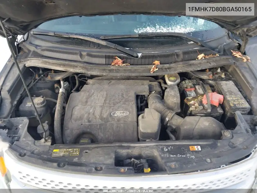 1FMHK7D80BGA50165 2011 Ford Explorer Xlt