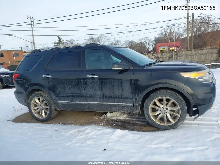 1FMHK7D80BGA50165 2011 Ford Explorer Xlt