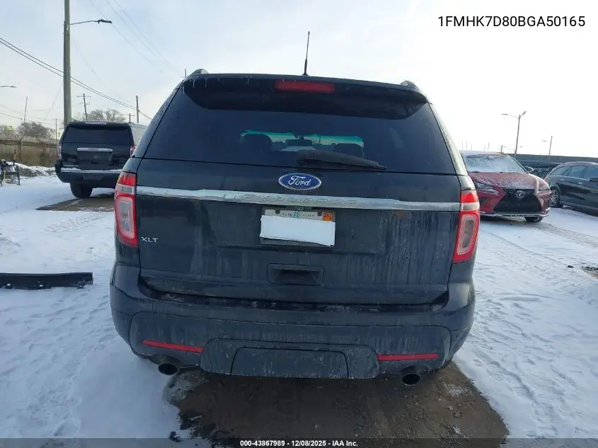 1FMHK7D80BGA50165 2011 Ford Explorer Xlt