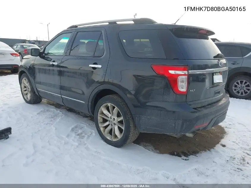 1FMHK7D80BGA50165 2011 Ford Explorer Xlt