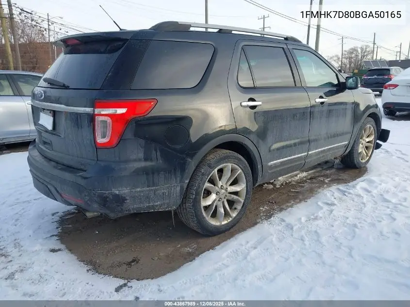 1FMHK7D80BGA50165 2011 Ford Explorer Xlt