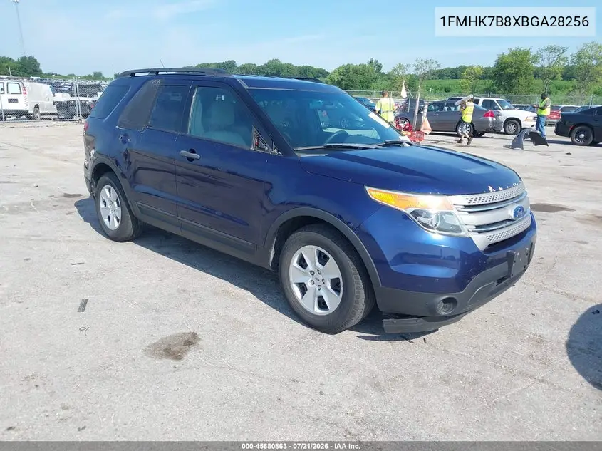 2011 Ford Explorer VIN: 1FMHK7B8XBGA28256 Lot: 45680863