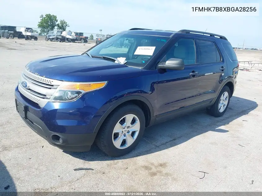 2011 Ford Explorer VIN: 1FMHK7B8XBGA28256 Lot: 45680863