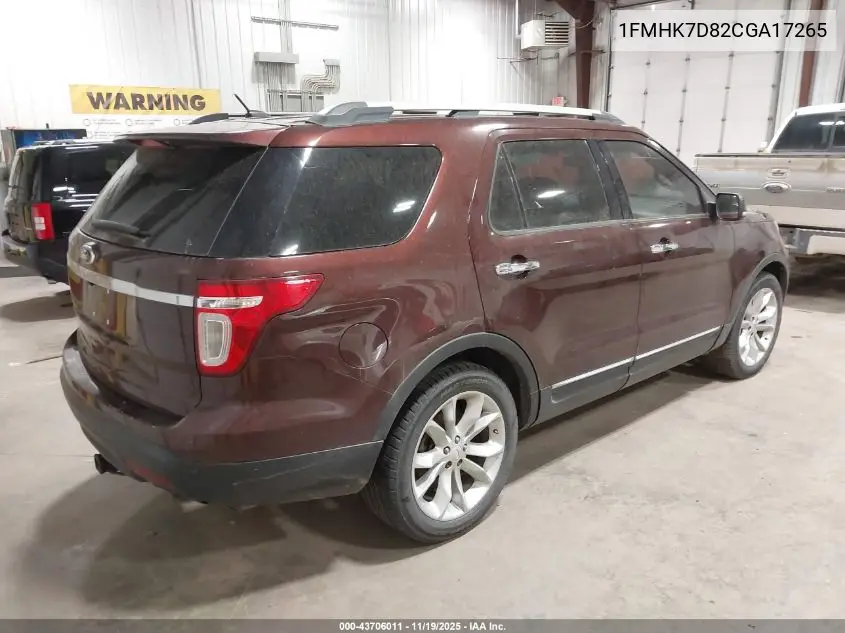 1FMHK7D82CGA17265 2012 Ford Explorer Xlt