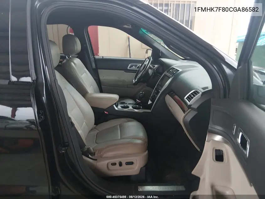 2012 Ford Explorer Limited VIN: 1FMHK7F80CGA86582 Lot: 45375498