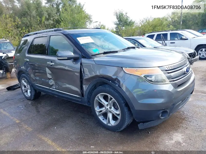 1FM5K7F83DGA08706 2013 Ford Explorer Limited