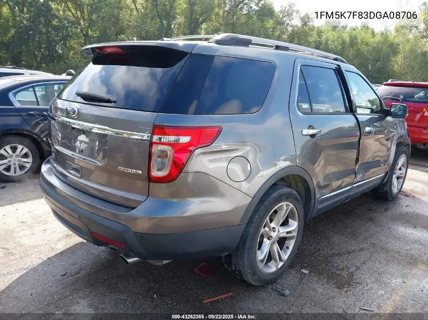 1FM5K7F83DGA08706 2013 Ford Explorer Limited