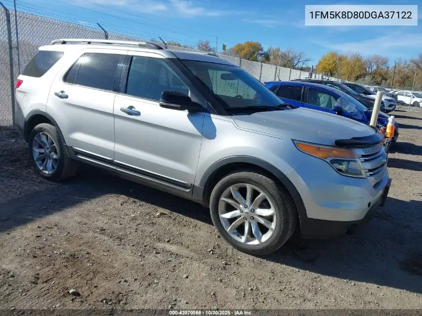 1FM5K8D80DGA37122 2013 Ford Explorer Xlt
